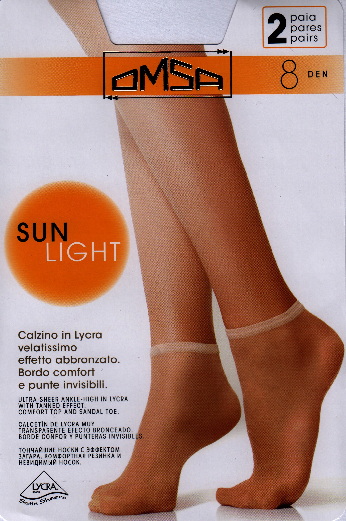 

skarpetki Omsa Sun Light 8 den 2 pary