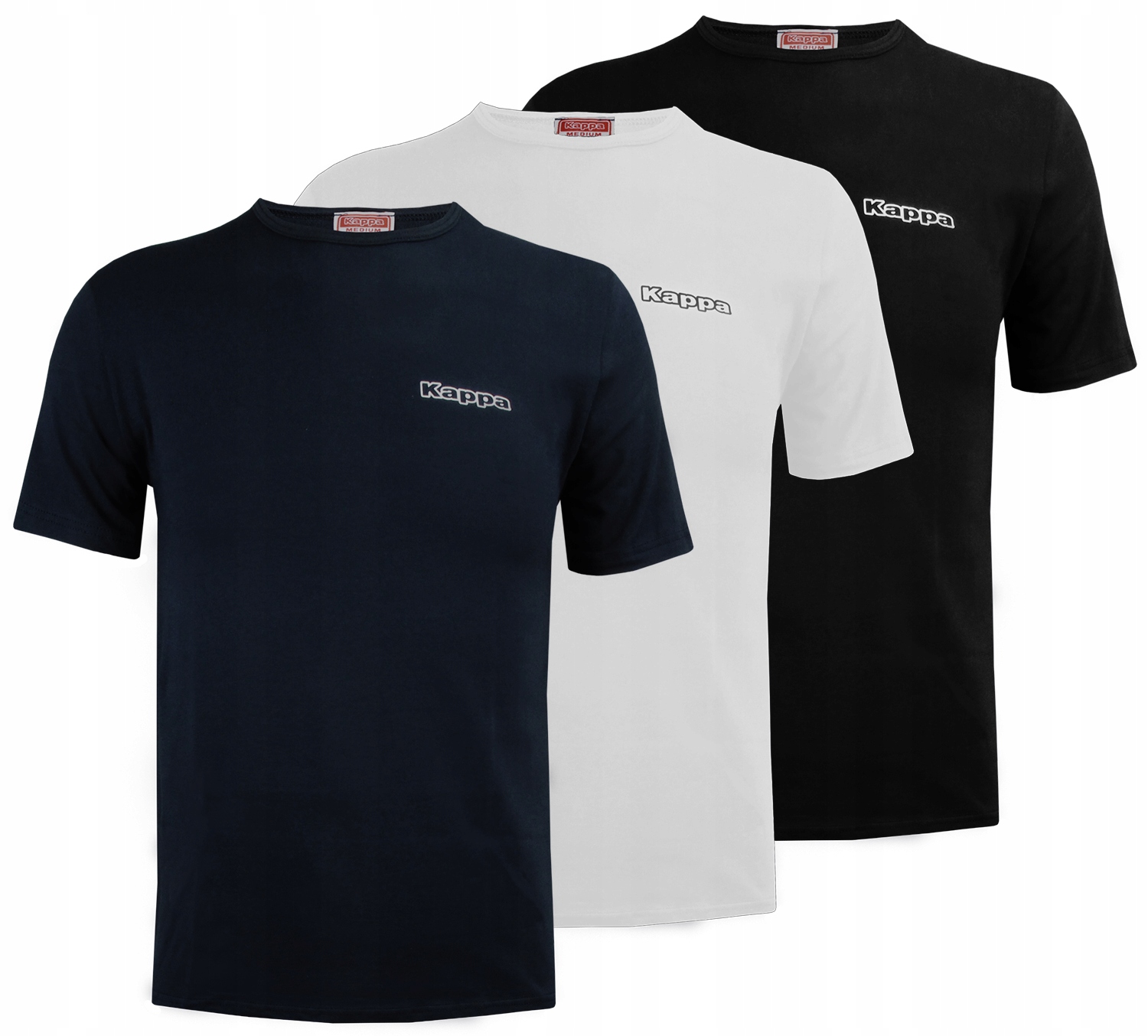 Kappa Markowa koszulka męska krótki rękaw sportowa bawełna na lato r. M