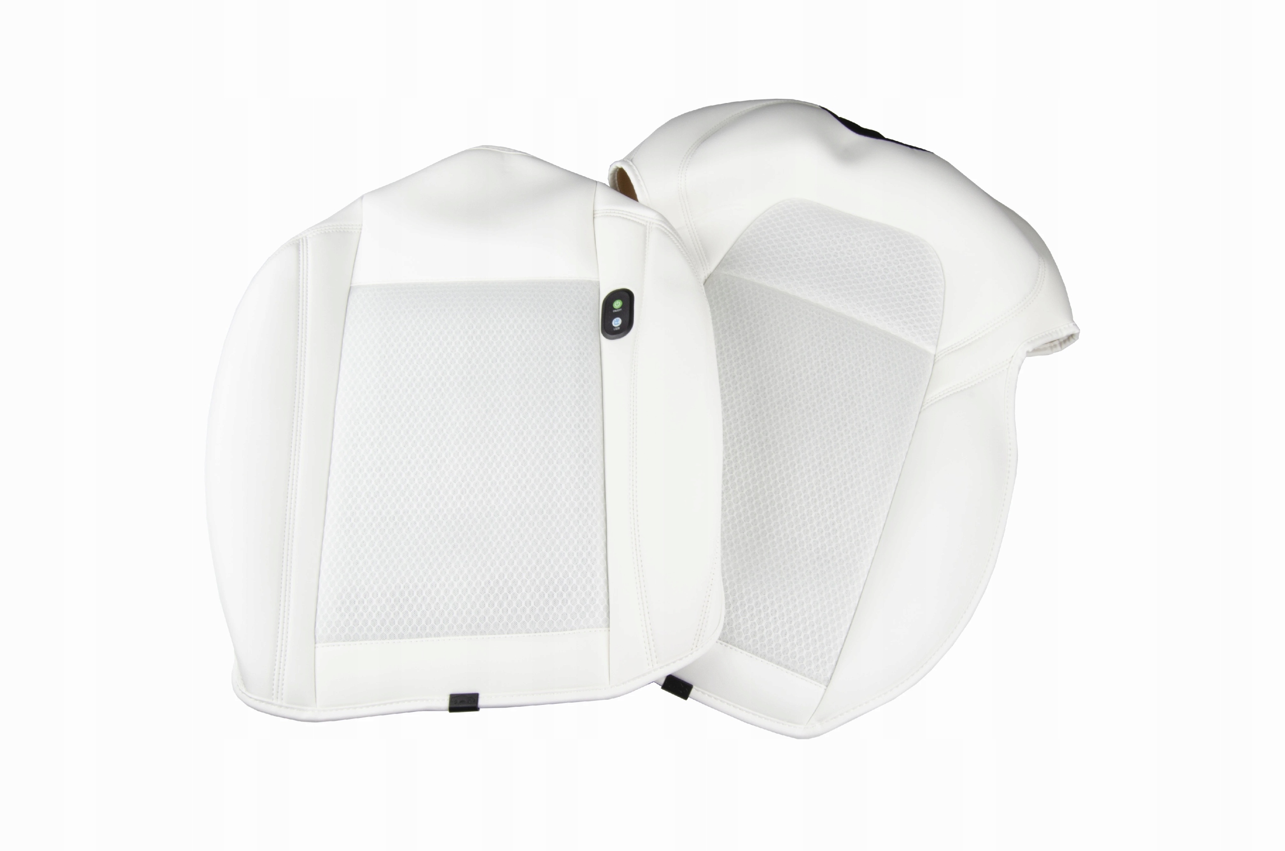 Ventilated Full Surround Seat Cushion Set Elvix pre Tesla Model Y/3 White