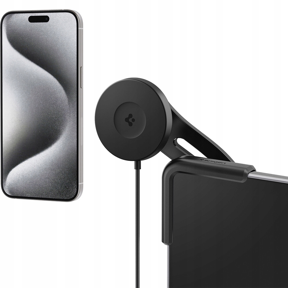 Magnetický držák telefonu pro Tesla S 3 X Y CyberTruck, Qi2 15W, Spigen