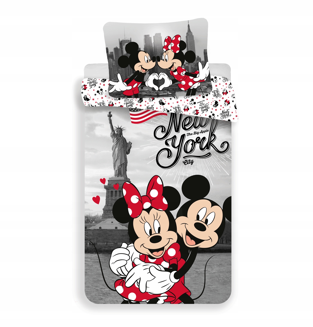 

Pościel Myszka Minnie 140x200 New York Miki Mickey