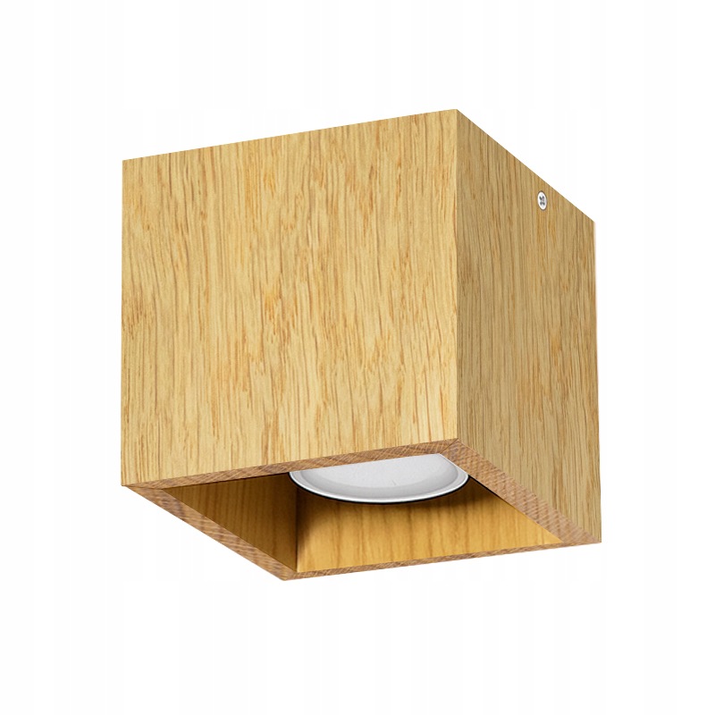 Svietidlo Stropné Svietidlo 10x10 cm Dubová GU10 Led Nástenná stropná lampa Halogénová