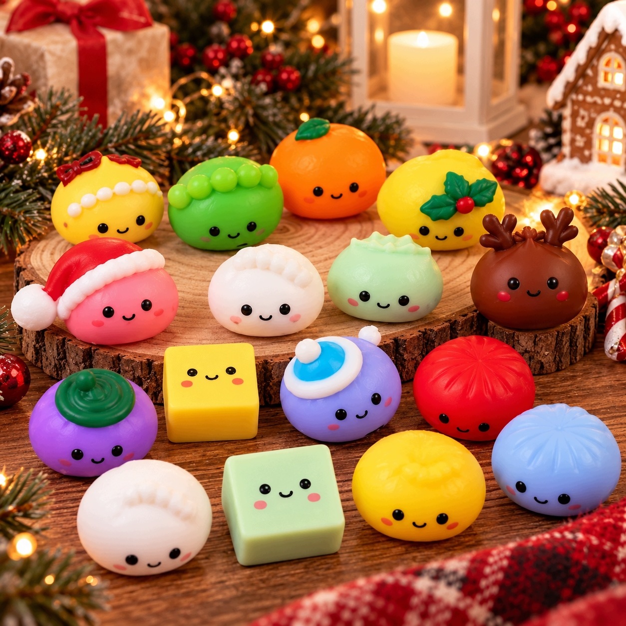 Адвент-календарь Modebelle Squishy Dumpling, 24 праздничные мялки-антистресс, от 3 лет — фото 7