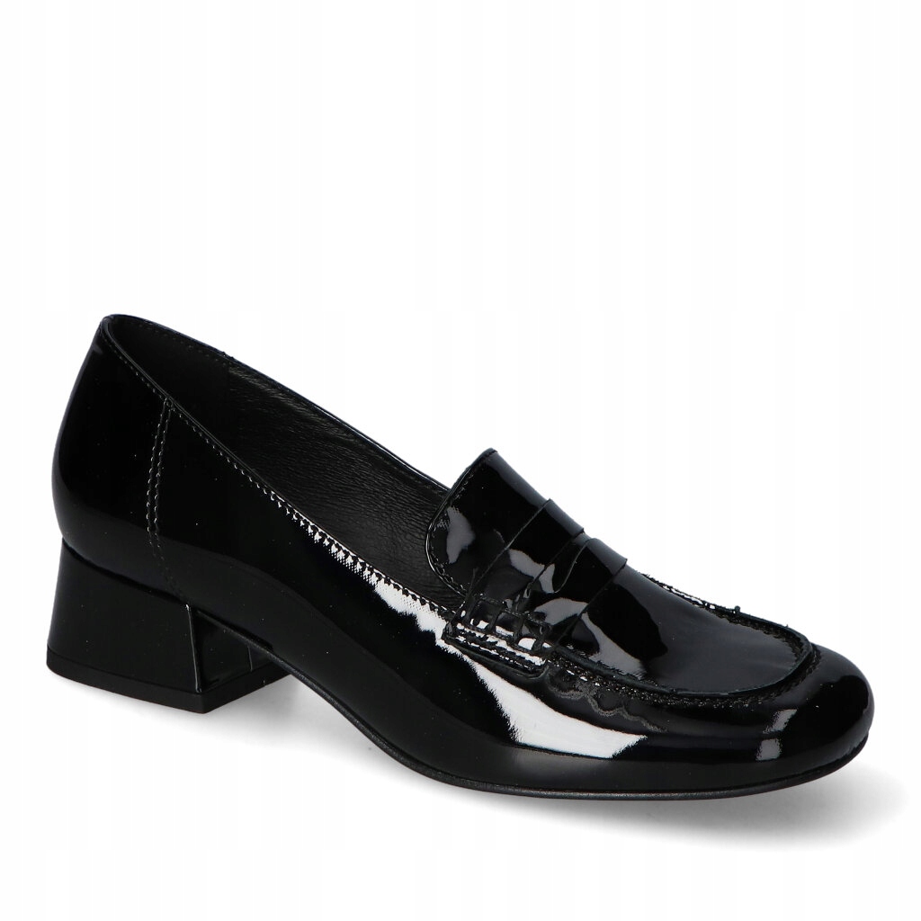 Polobotky Fabio Fabrizi 2218 Černý lak 39