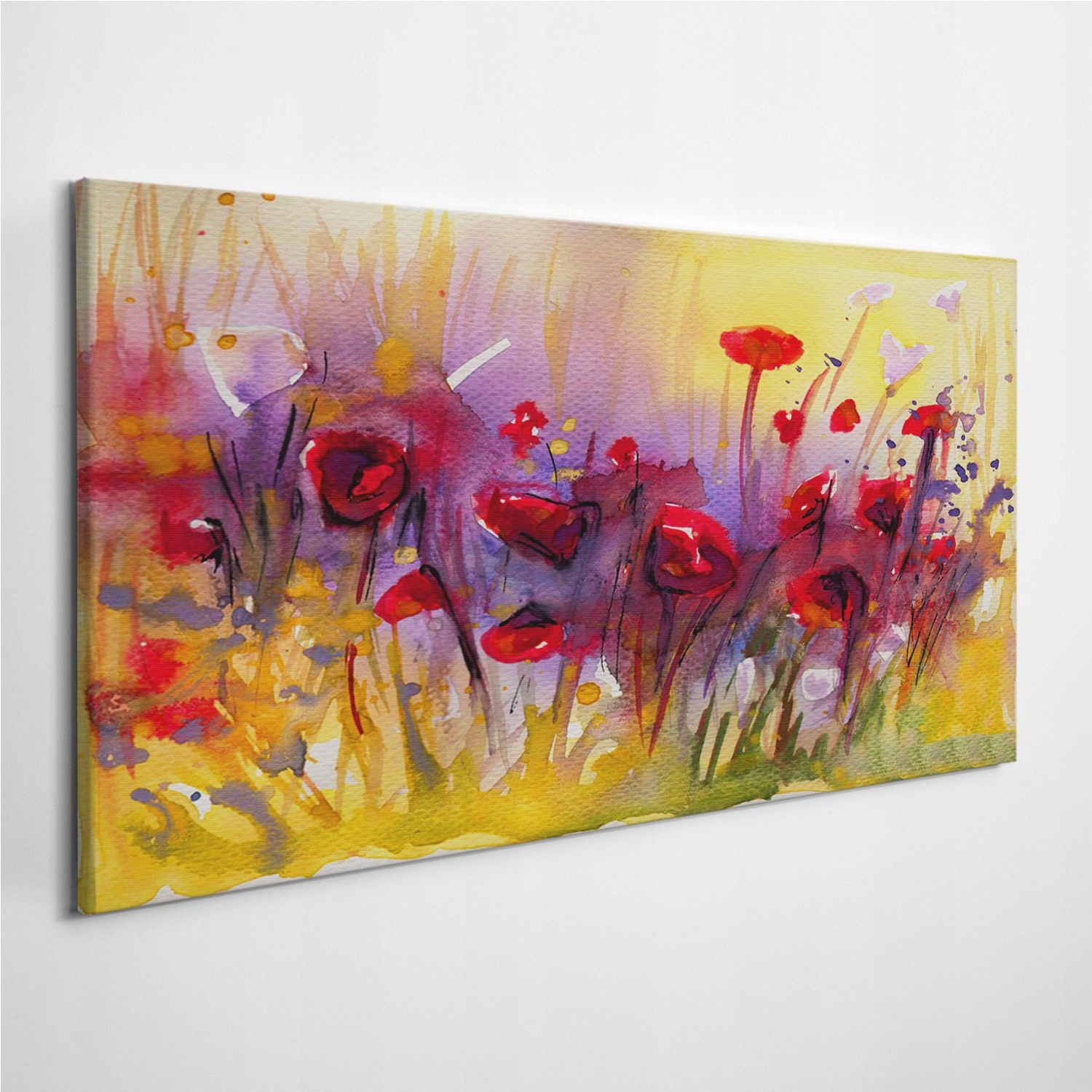 

Obraz na płótnie z zdjęciem Akwarele Kwiaty 120x60