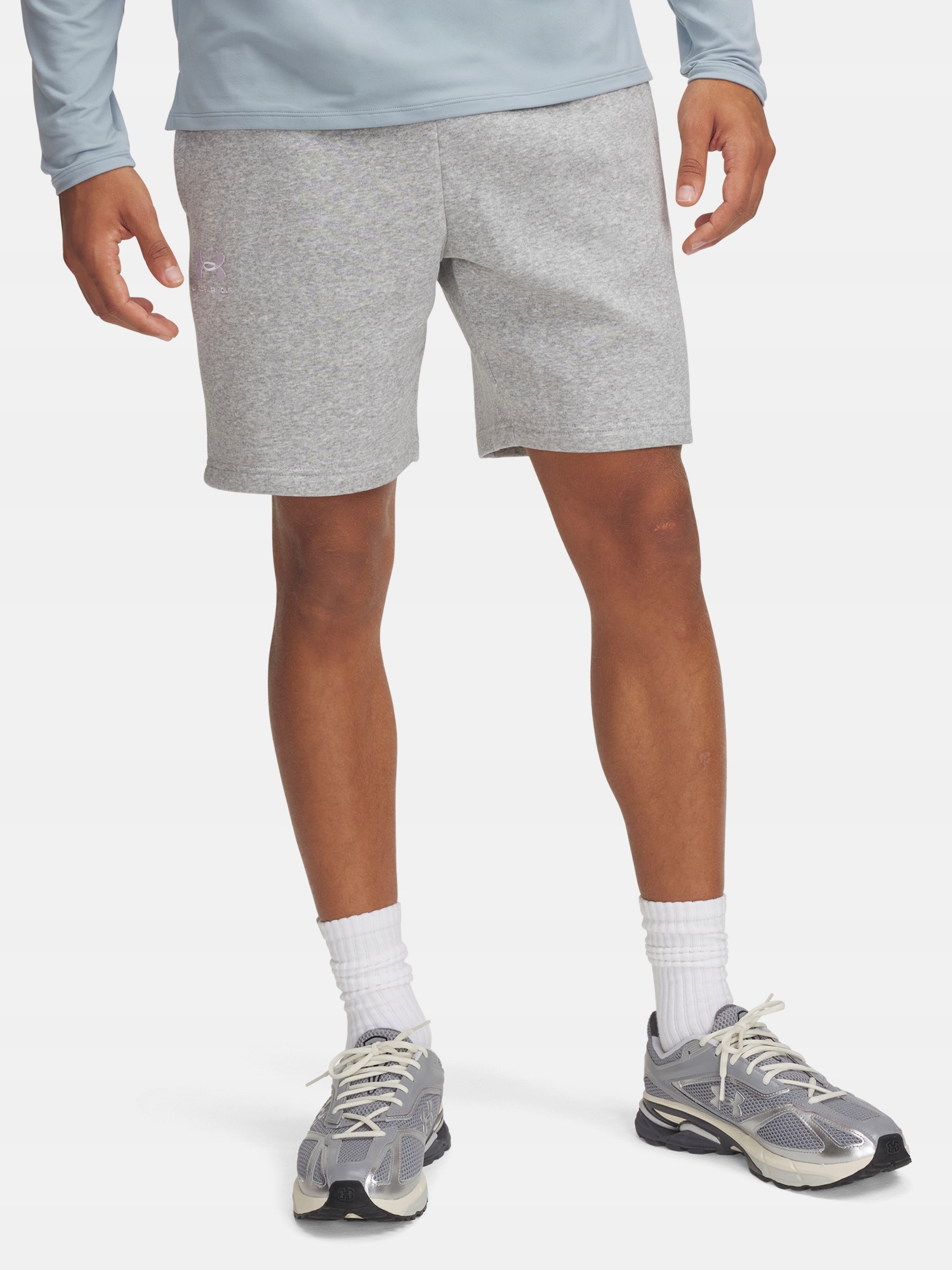 Under Armour Pánské kraťasy Under Armour Ua Icon Fleece Short-GRY