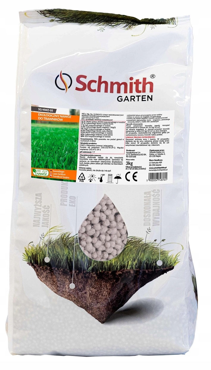 

Nawóz Do Trawników Trawy 3kg Ekologiczny Schmith