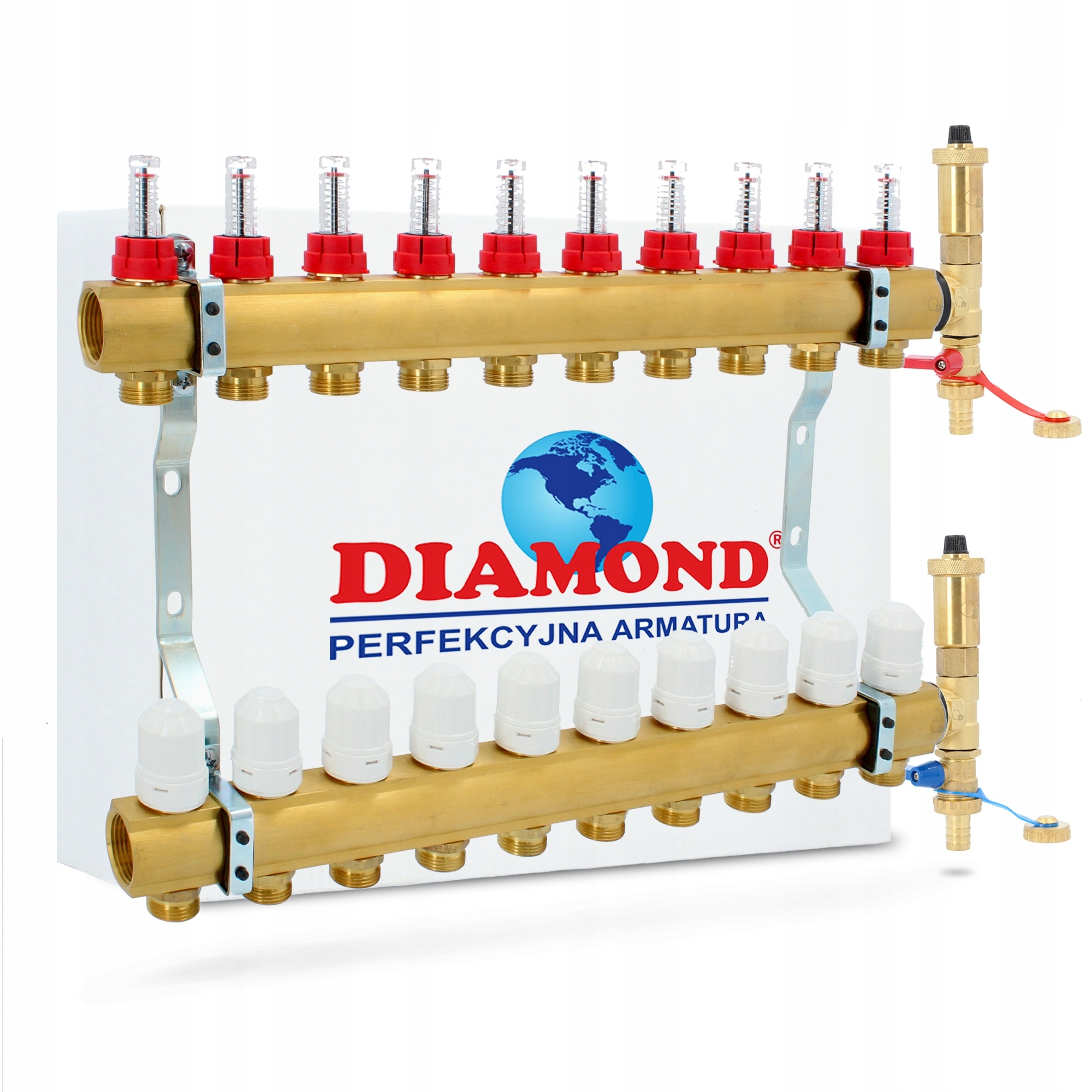 Rozdeľovač pre podlahové vykurovanie Diamond 10