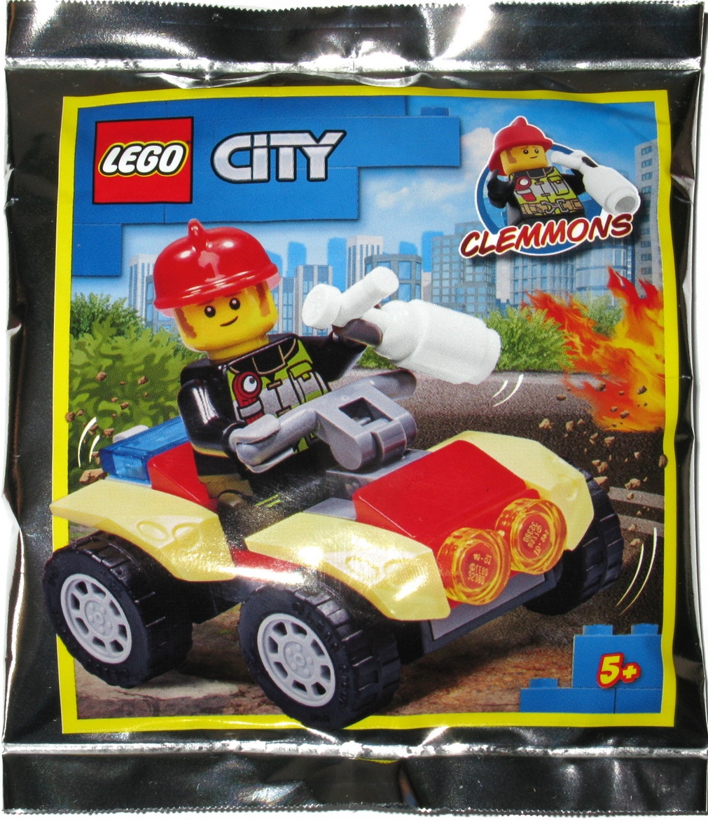 Lego City Figurka Strażak I Quad Straż Pożarna CTY1105 952009 Saszetka