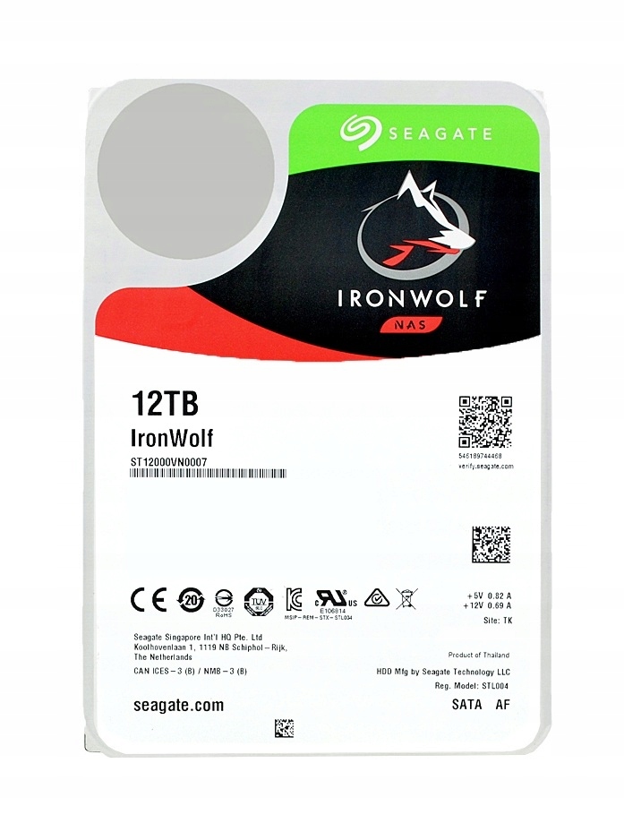 Pevný Disk Seagate ST12000VN0007 12TB 3,5" Sata
