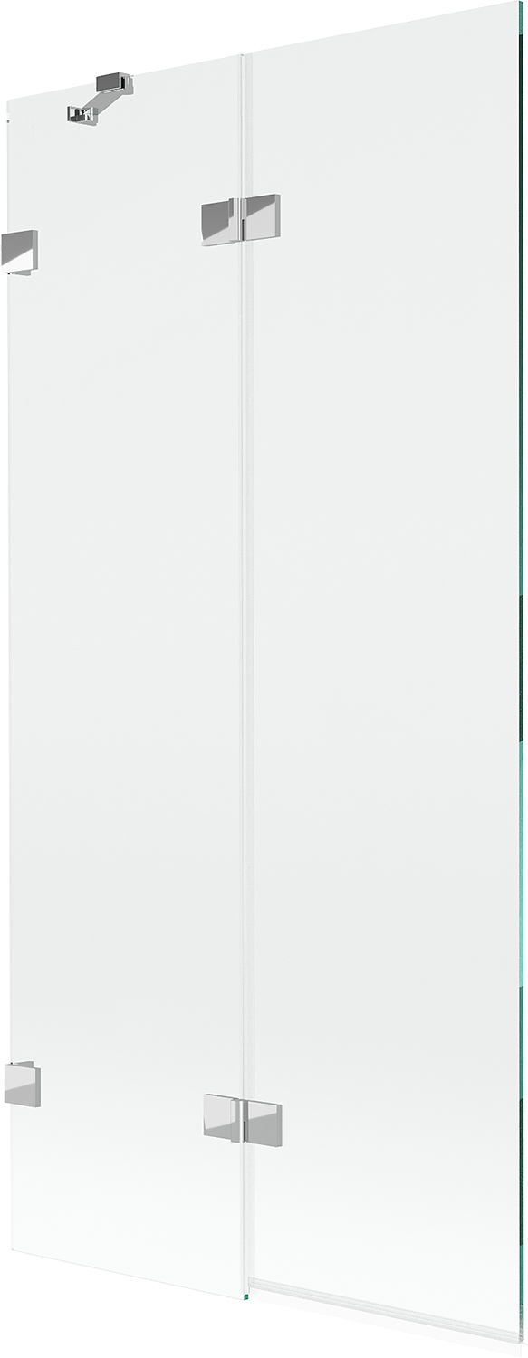 Mexen Lunar vanová zástěna dvoukřídlá levá 90 x 150 cm, transparentní, chro