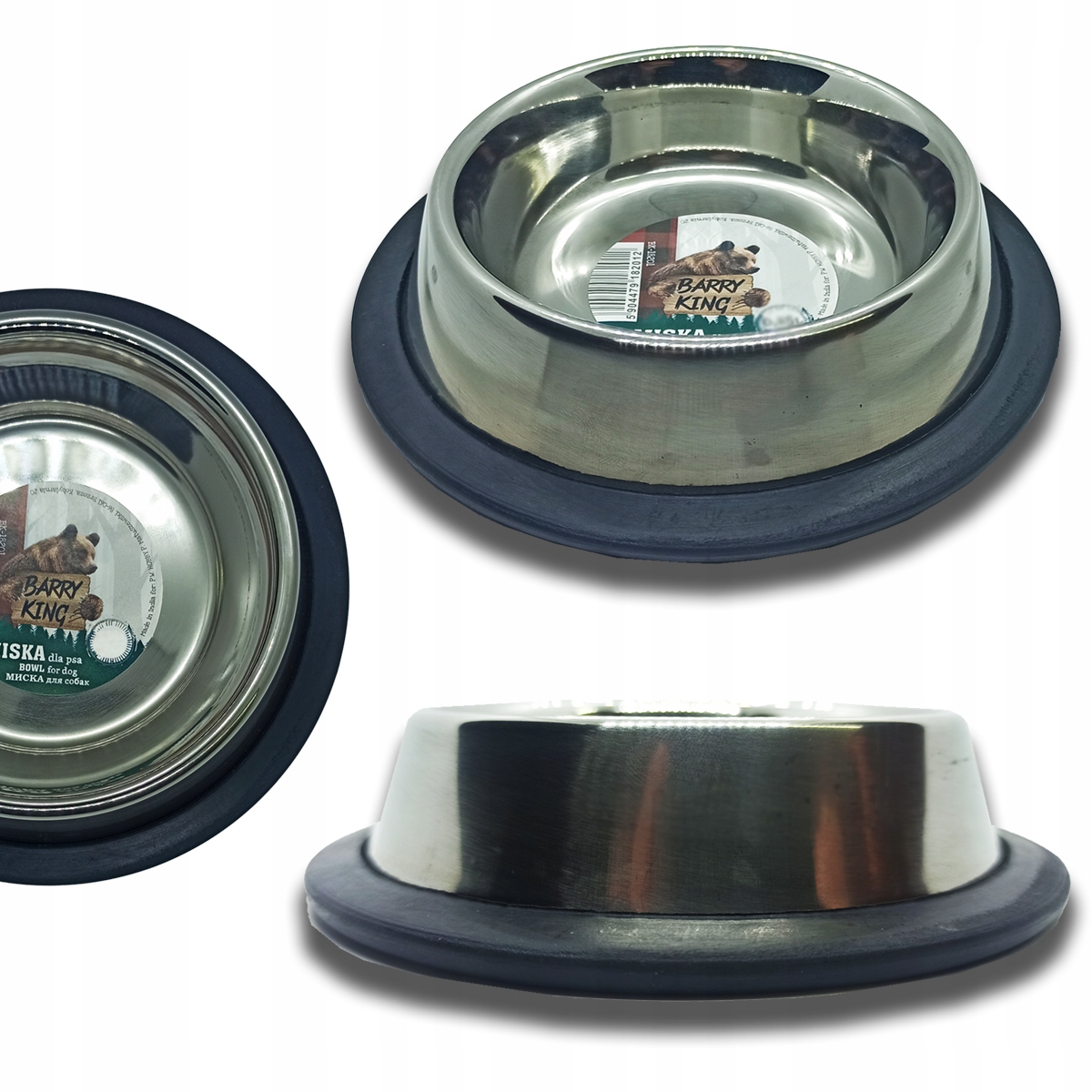 

Barry King miska antypoślizgowa na gumie 1,8 l