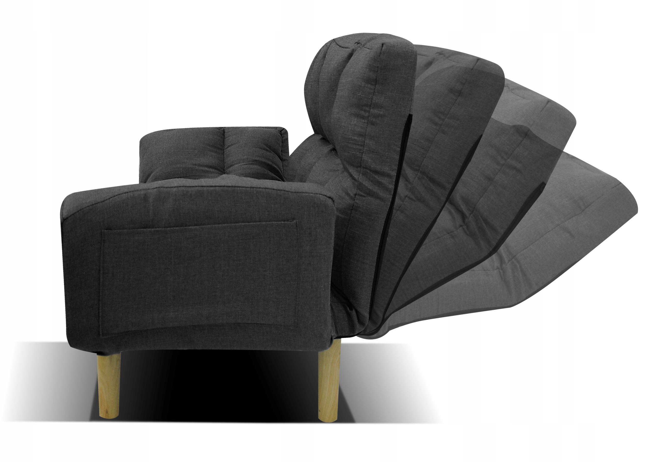 fotel skandynawski,uszak, regulowane oparcie Szerokość mebla 78 cm