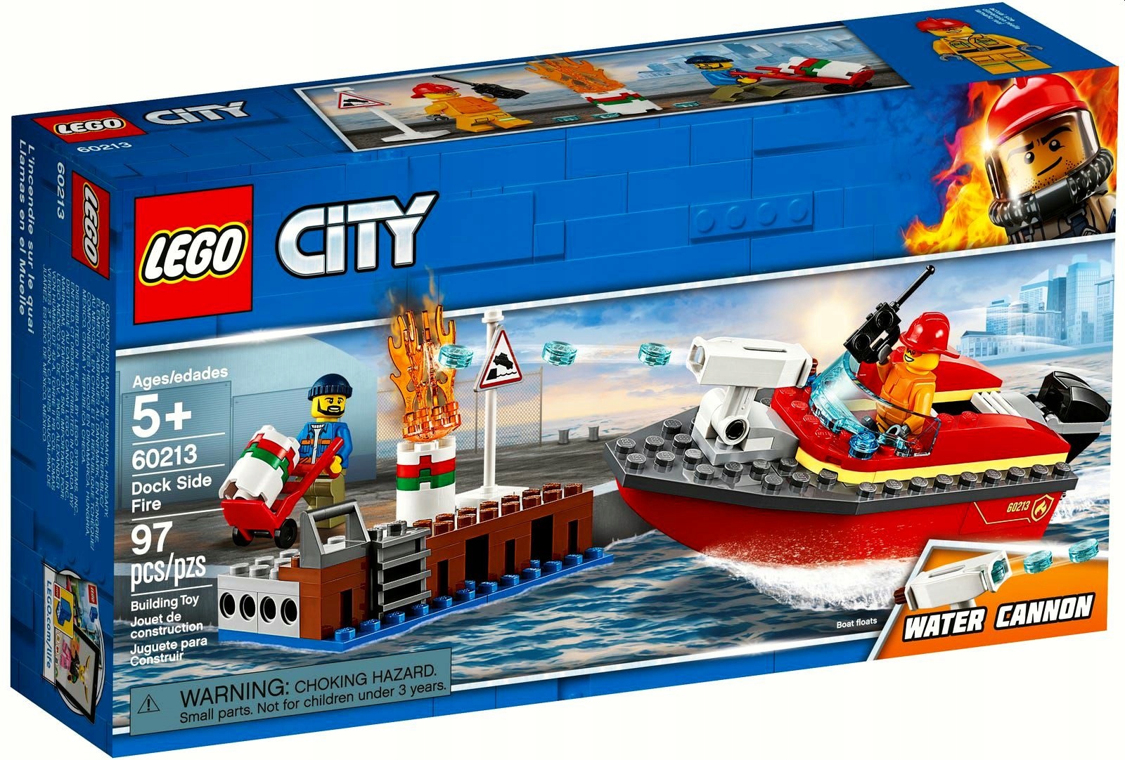 LEGO City 60213 Pożar w dokach Klocki NOWE Orygina