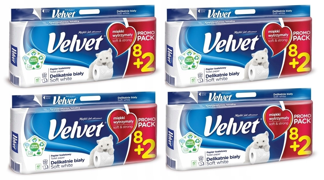 

Papier Toaletowy Velvet Delikatnie Biały 40 rolek