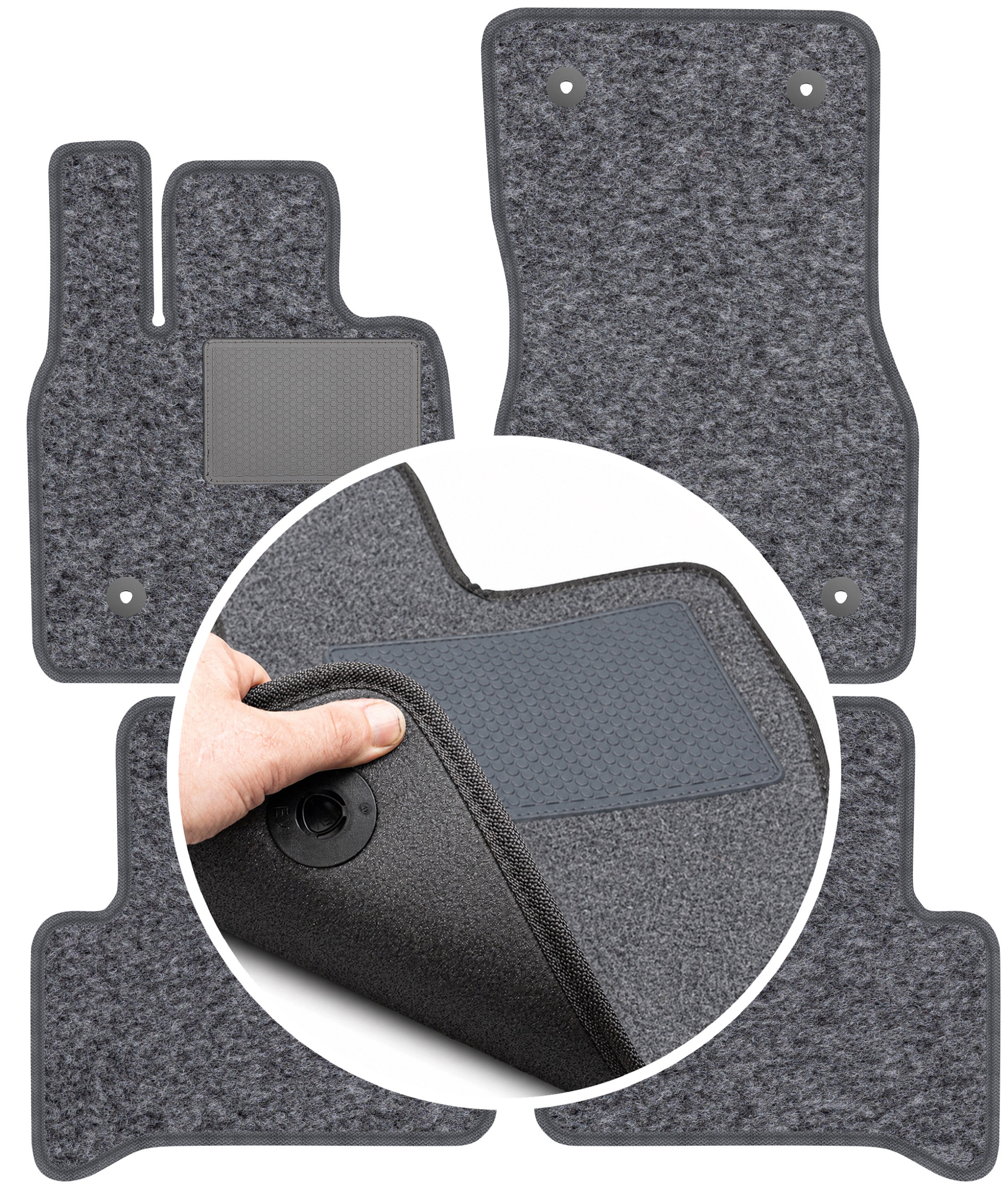 Alfa Romeo Stelvio 2016 Vodotesné koberčeky Yin&Yang Šedé