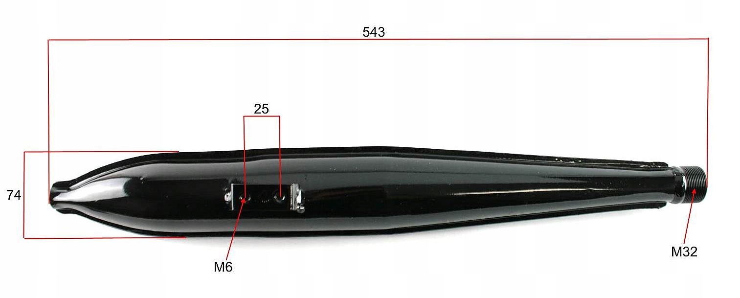 Tłumik rura do wydechu wydechowa Romet Komar Ogar Dopasowanie do pojazdu produkt uniwersalny