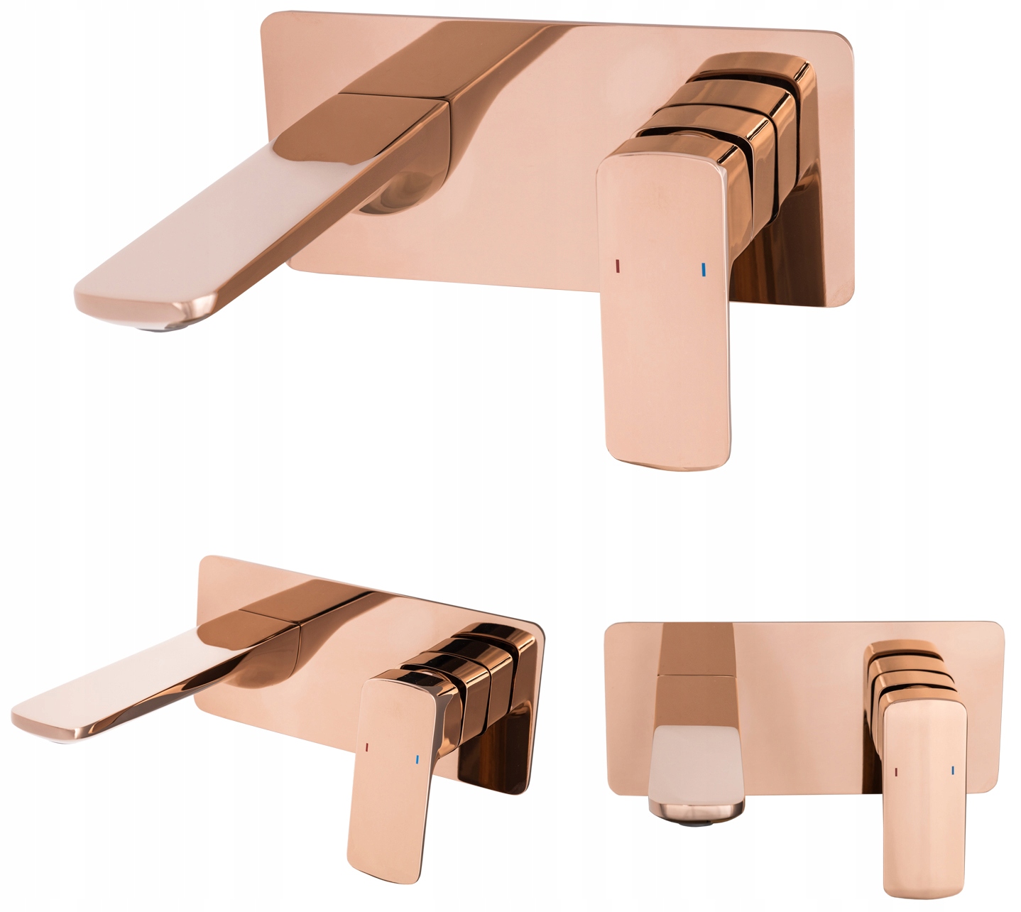CUBIC ROSE GOLD BATERIA UMYWALKOWA PODTYNKOWA Marka Granitan