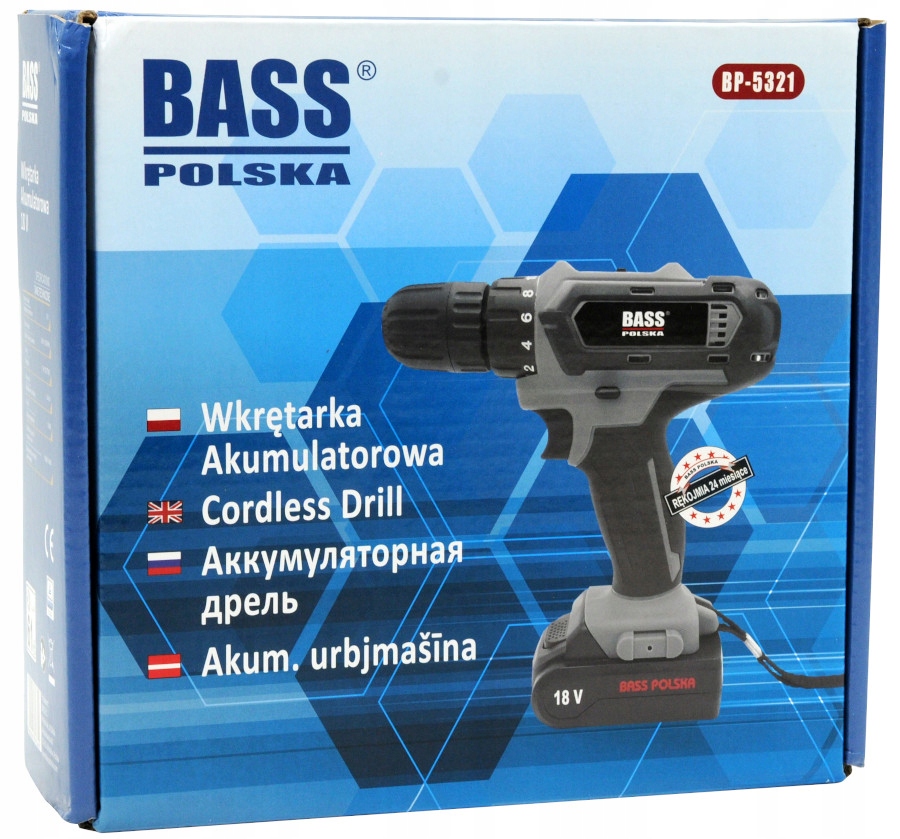 BASS WIERTARKA WKRETARKA AKUMULATOROWA BITY Weight with packaging 1 3 kg