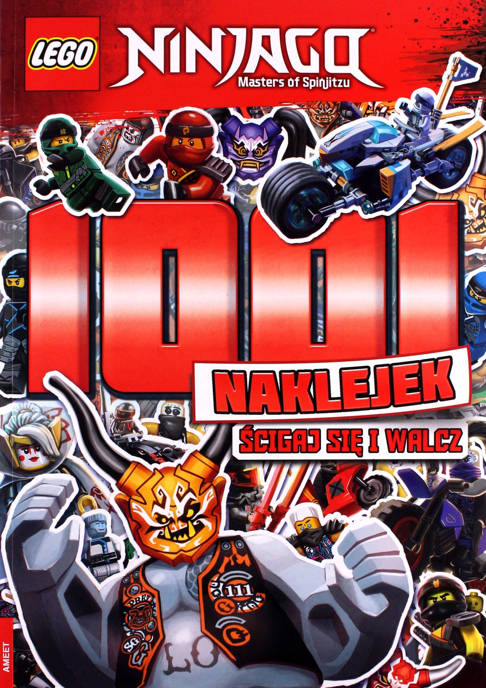 

Lego Ninjago 1001 naklejek Ścigaj się i walcz!