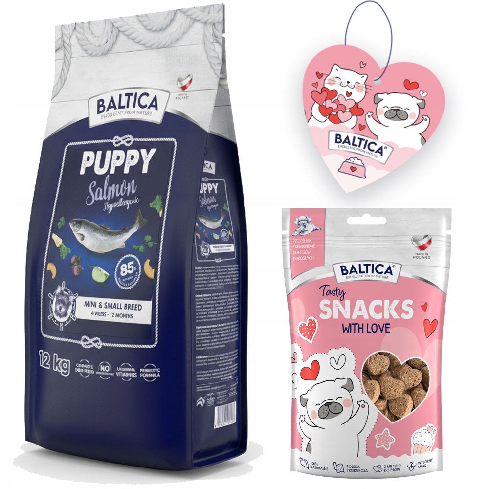 Levně Baltica Puppy Salmon Hypoallergenic Malá 12 Kg S Lososem Pro Štěňata