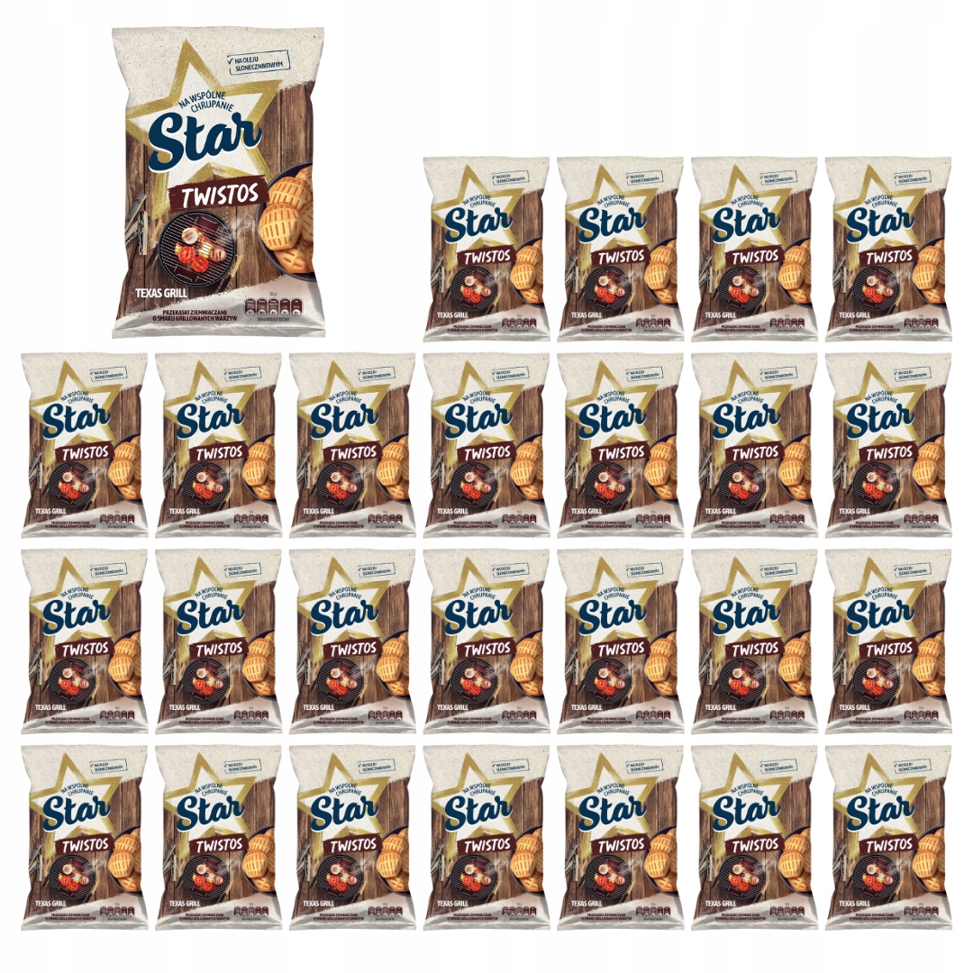 Star Twistos Przekąski ziemniaczane o smaku grillowanych warzyw 26x 70 g