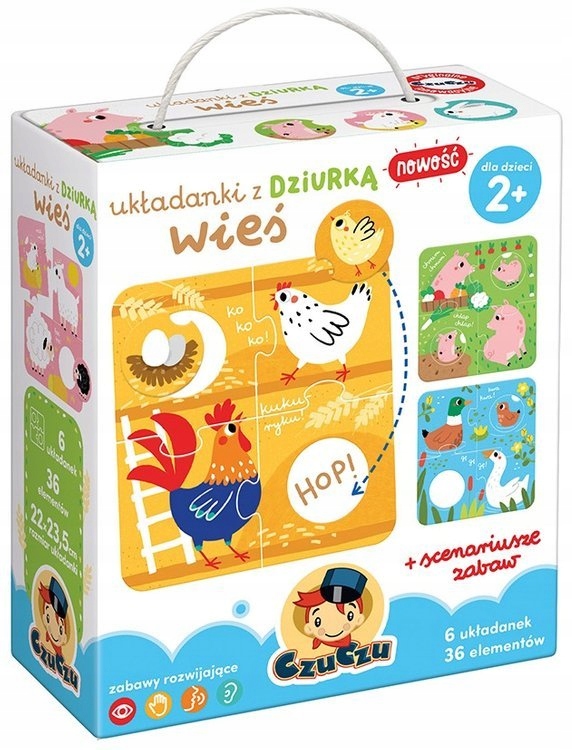 

Czu Czu Układanki Z Dziurką Wieś Puzzle 36 Elem