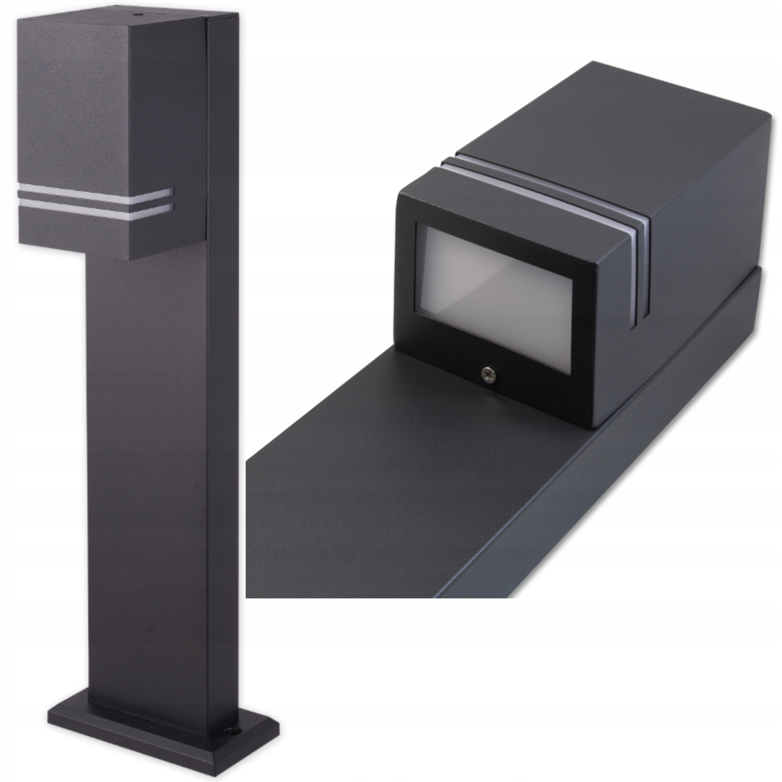 Lampa Ogrodowa Led 50cm Zewnętrzna Słupek Stojąca GU10 Nowoczesna Ozdobna