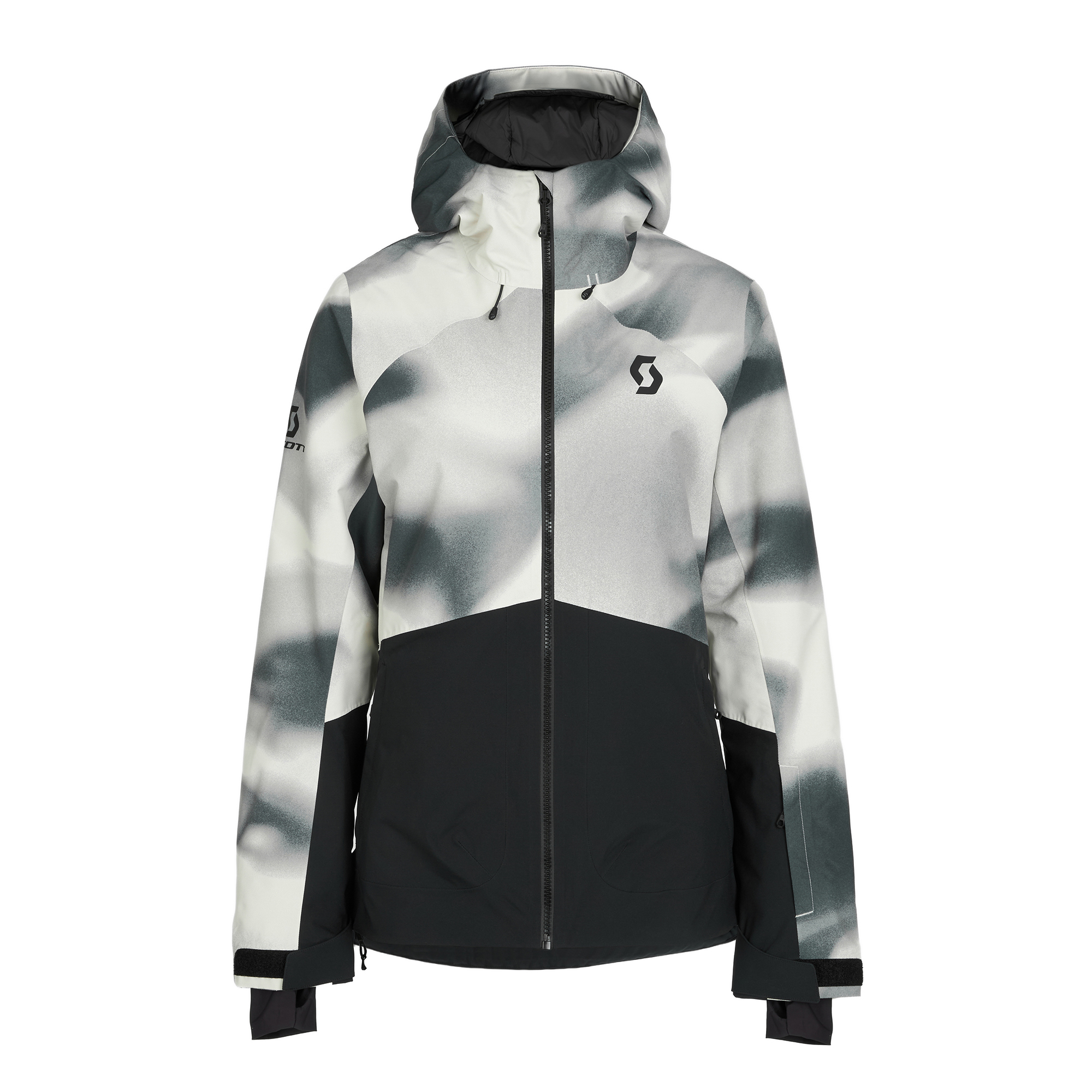 Kurtka narciarska damska Scott Ultimate Dryo 10 dust white print/black