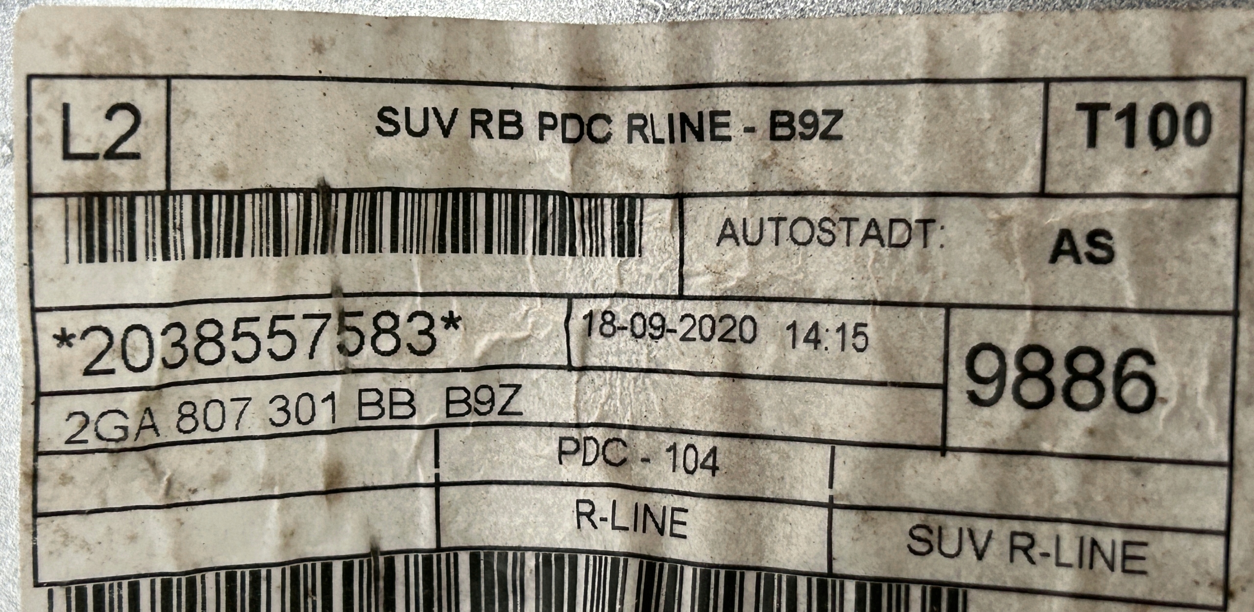 lökhárító far hátsó VW T-ROC R-LINE