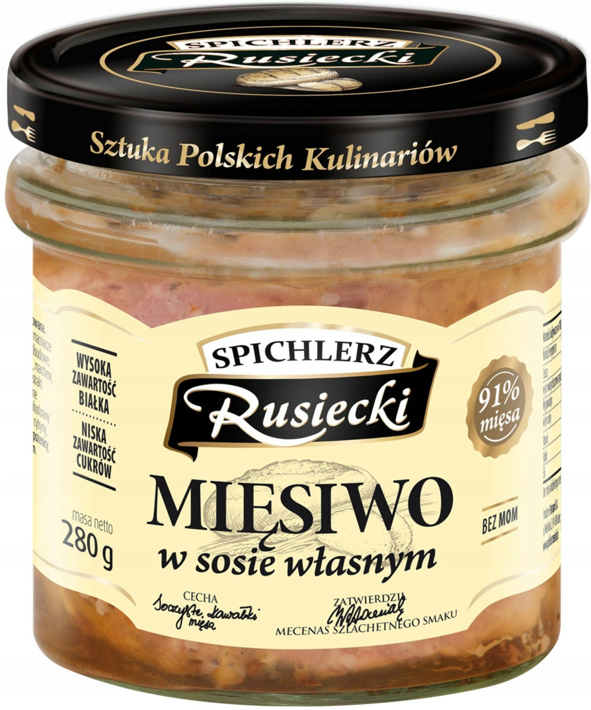 8 Sztuk Spichlerz Rusiecki Mięsiwo W Sosie Własnym 280G