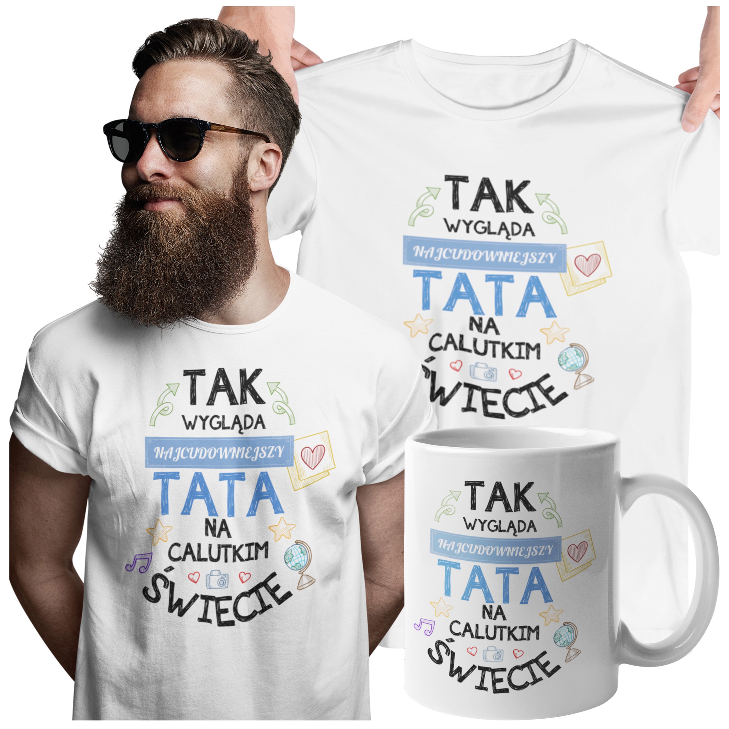 

Dla Taty Zestaw Koszulka Kubek Dzień Ojca