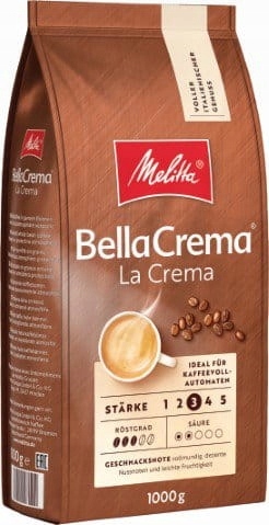 Levně Melitta Bella Crema La Crema Káva zrna 1kg