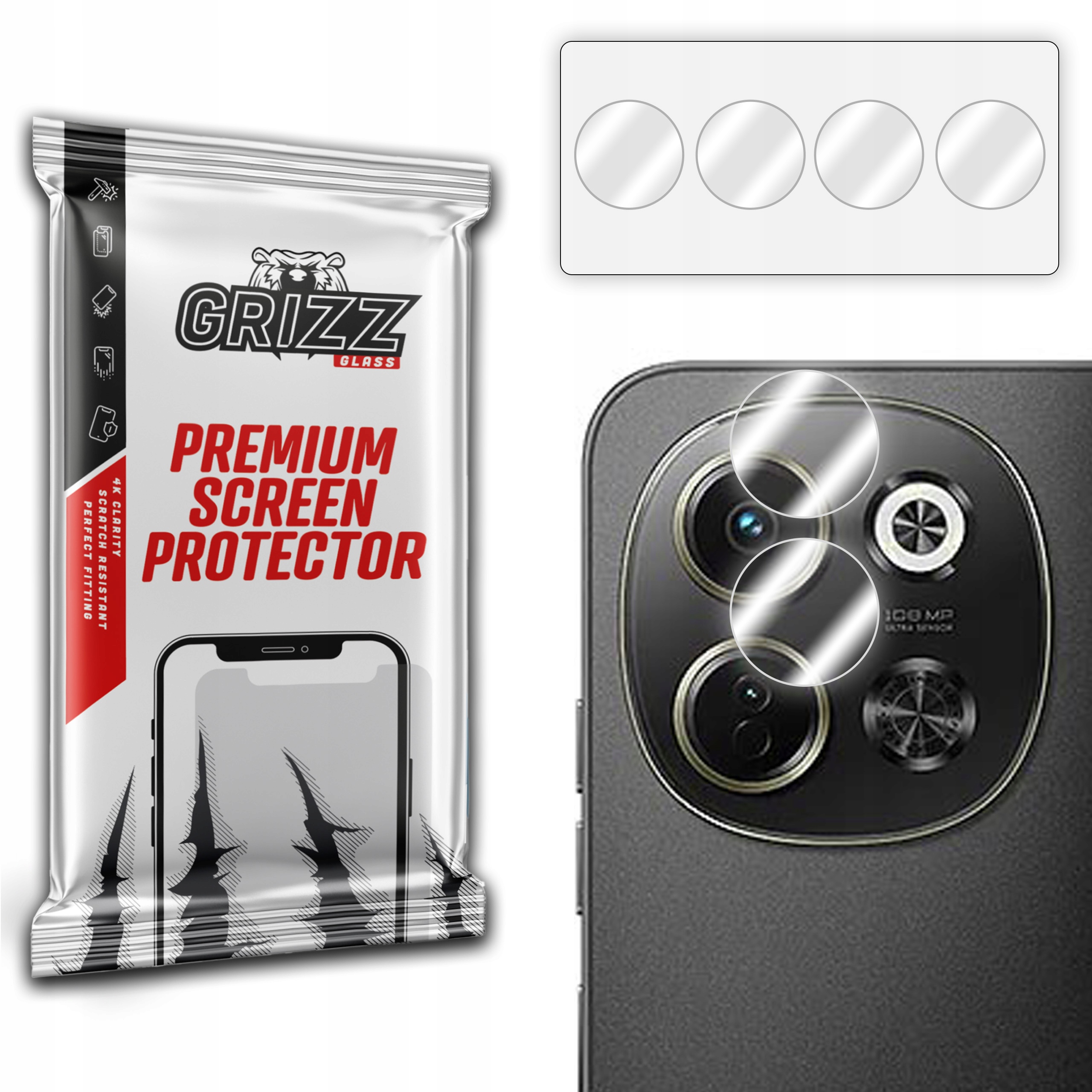 2-PAK Hybrydowe szkło ochronne na aparat do Tecno Pova 6 Neo 5G