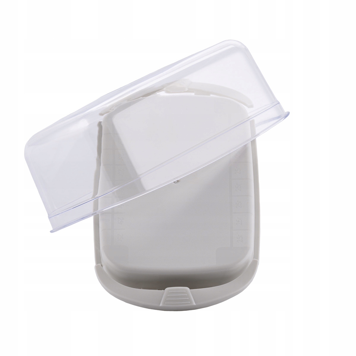 MASELNICA PLASTIKOWA POJEMNIK NA MASŁO Z POKRYWKĄ MASELNICZKA 17X9X6,5CM Marka Prima Deco