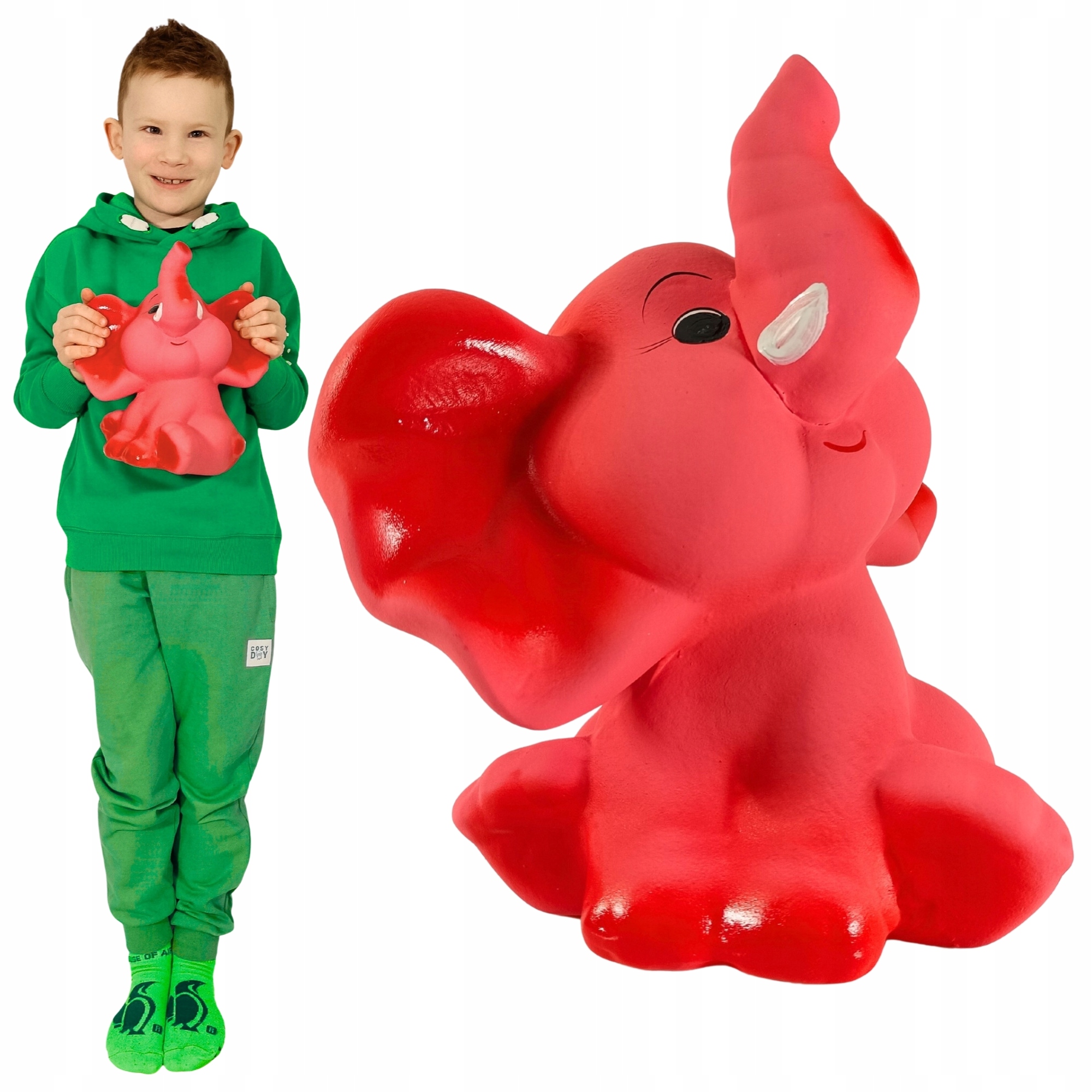 Pokladnička ve tvaru Slona s jménem Personalizovaná velká XL Váš Text