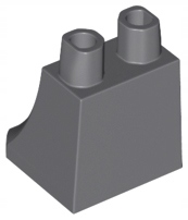 

Lego Nogi 36036 Spódnica szare ciemne Nowe (2g)
