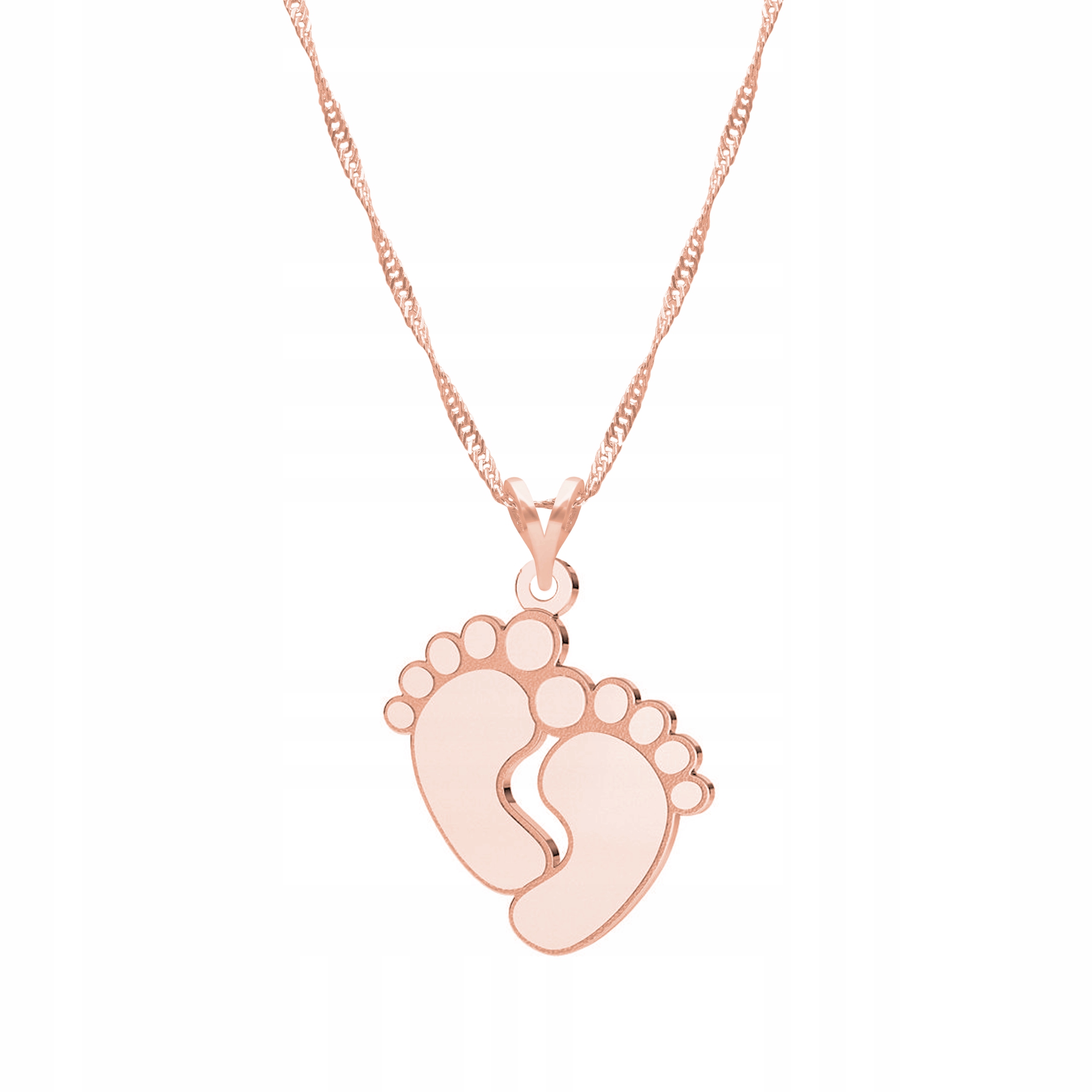 Řetízek zlatý náhrdelník 925 Dětské nožičky