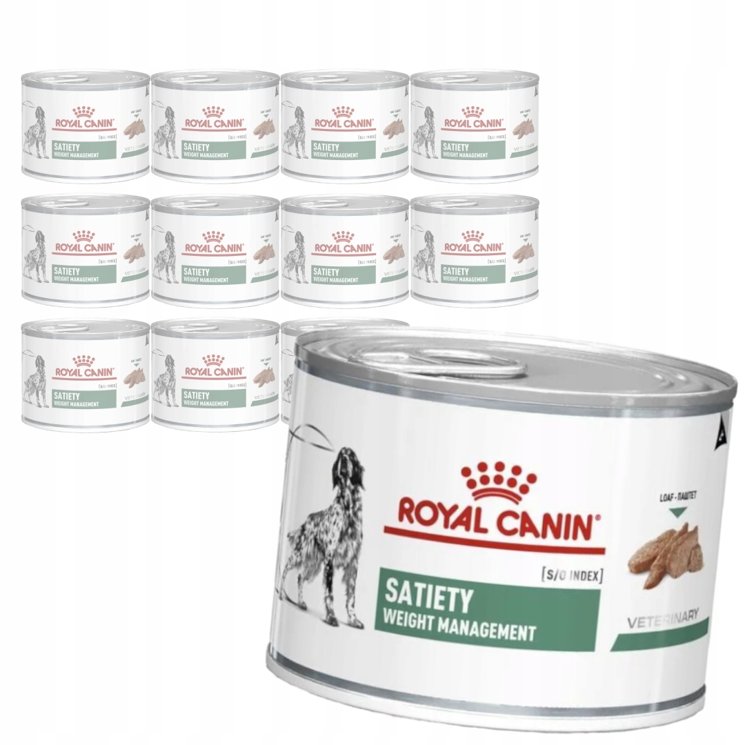 Royal Canin Veterinary Satiety S/o 12x195g Karma Pasztet Dla Psów z Nadwagą