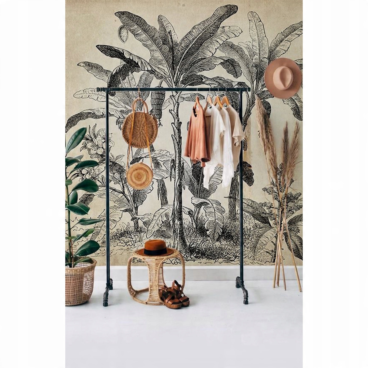 

Foto tapeta samoprzylepna Vintage palmy 208x146 cm