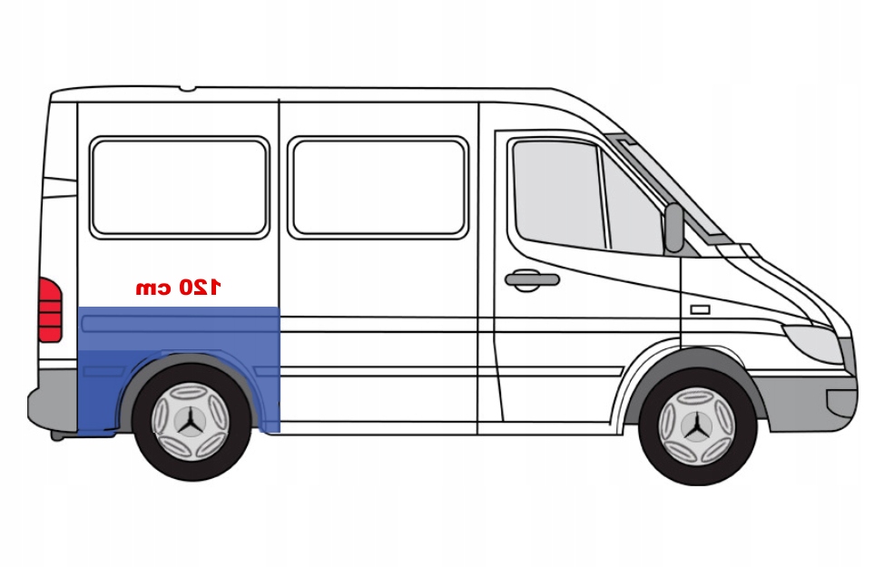 BLOTNIK TYL PRA MERCEDES SPRINTER VW LT KROTKI 95 Part number 5456412