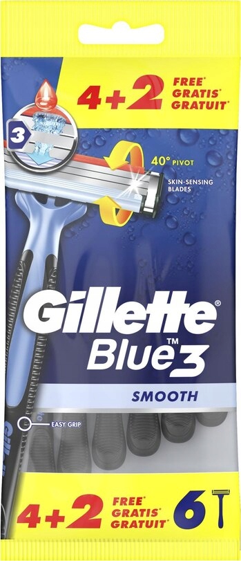 

Gillette Blue 3 Maszynka do golenia 4+2 (6 sztuk)