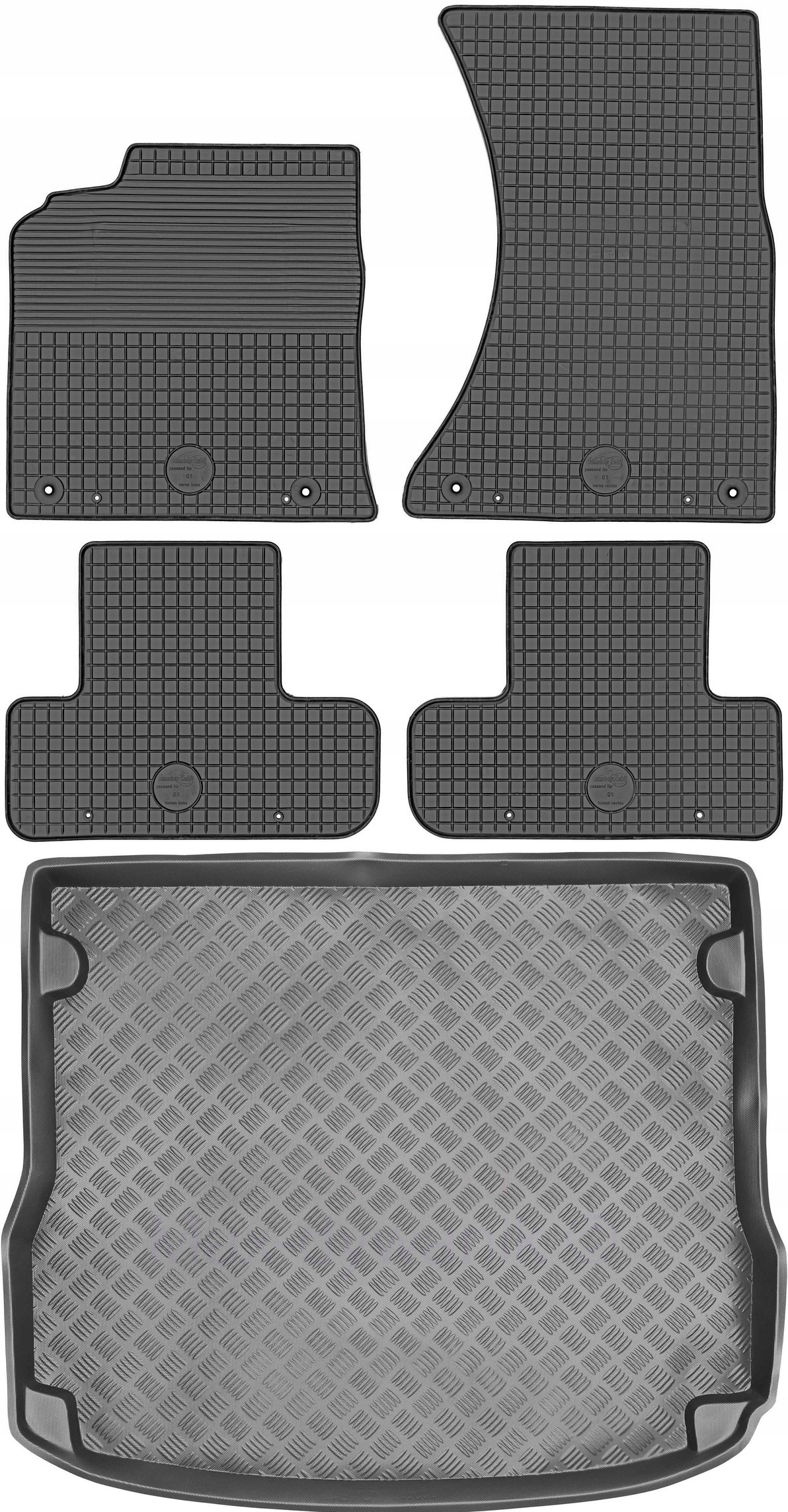 Коврики Max-Коврик резиновые 11021+216104 5 el.