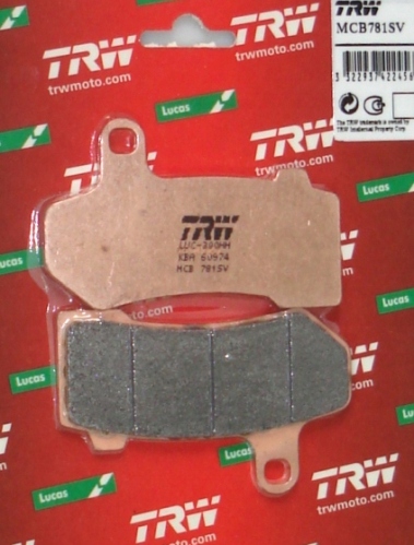 MCB781SV - Гальмівні колодки Ham передні TRW Harley FLHRC 1690 Road 11-