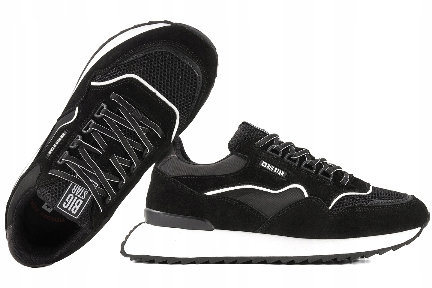 Big Star NN174321 906 Pánské Sportovní Boty Sneakers černé