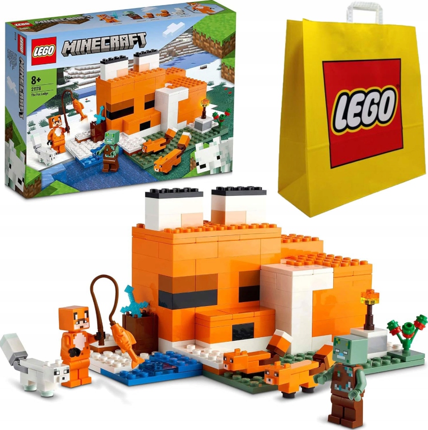Lego Minecraft 21178_193 dílků Liščí sídlo taška