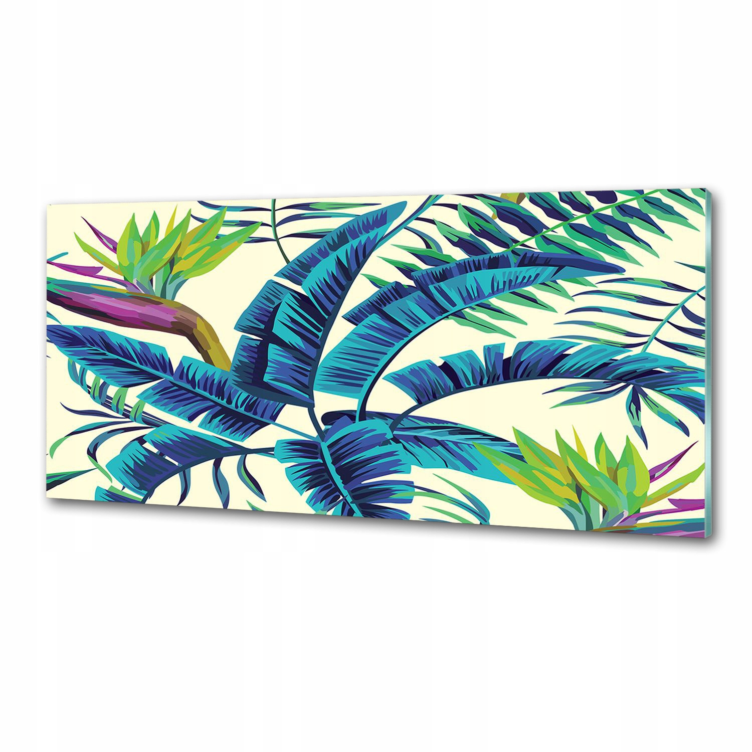 Panel do kuchyne Tropické listy 125 x 50 cm Lepidlo