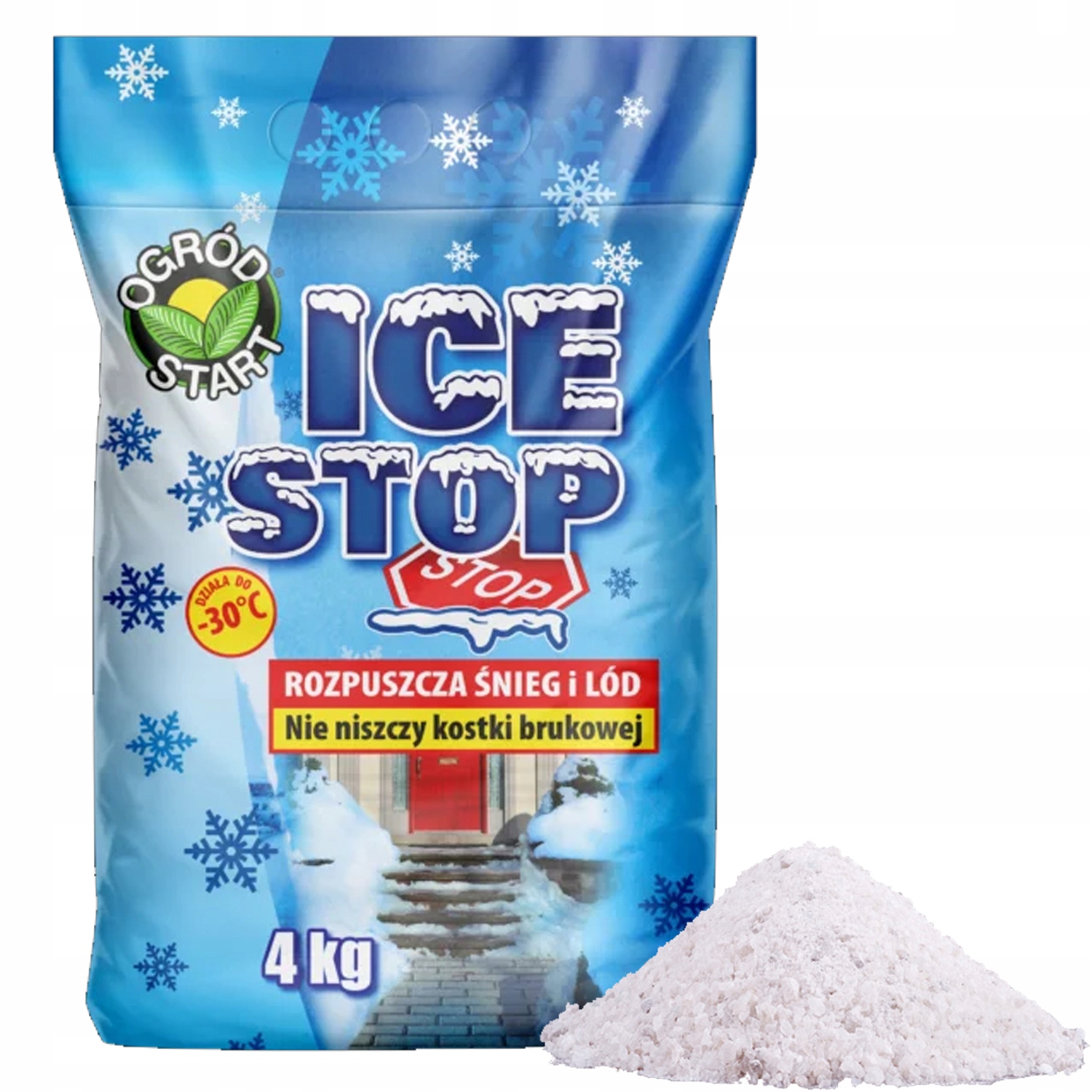 ICE STOP CHLOREK MAGNEZU ANTYLÓD NIE NISZCZY KOSTKI ROZPUSZCZA LÓD 4 KG