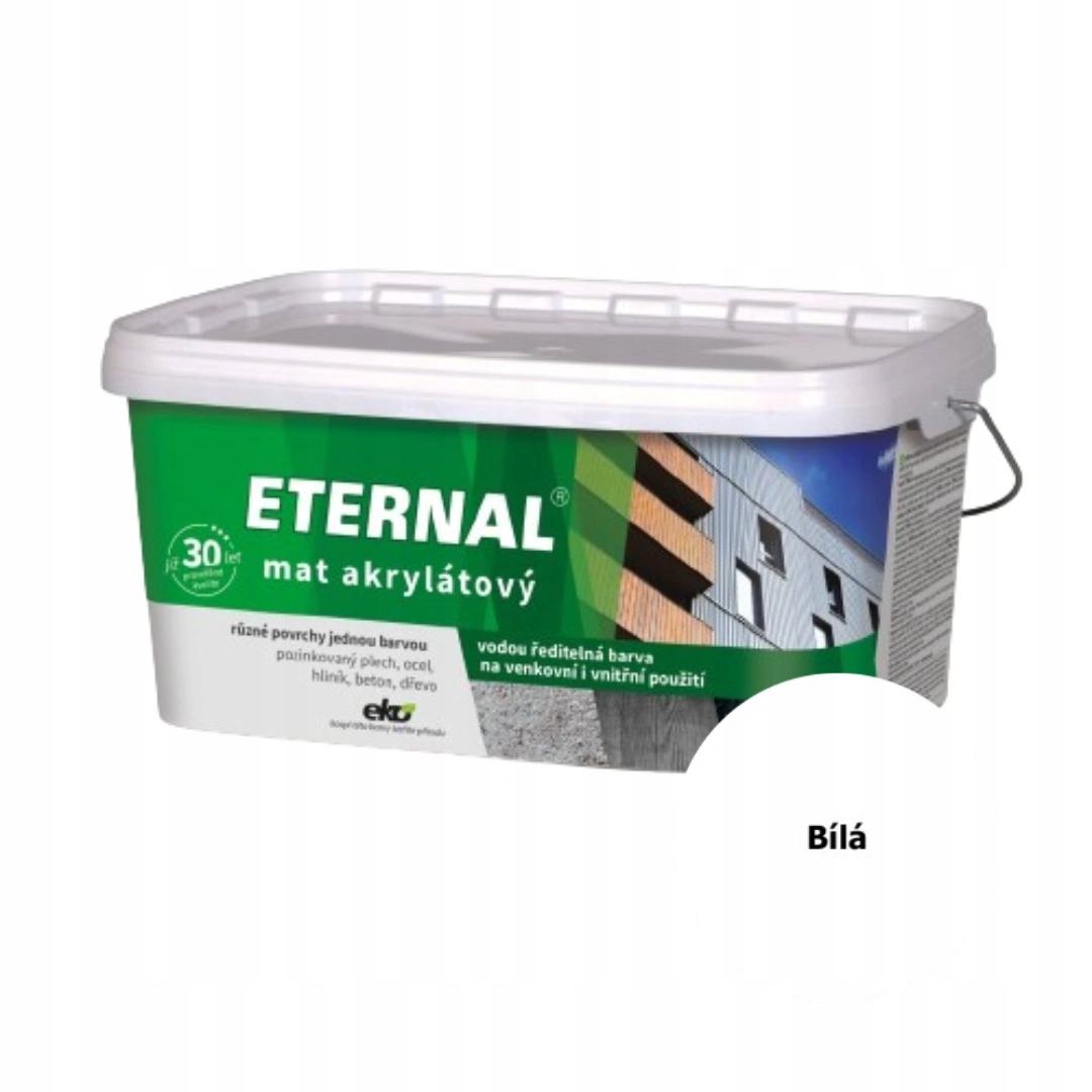 Eternal Mat Akrylátový Barva: 01 Bílá, Hmotnost: 2,8 kg