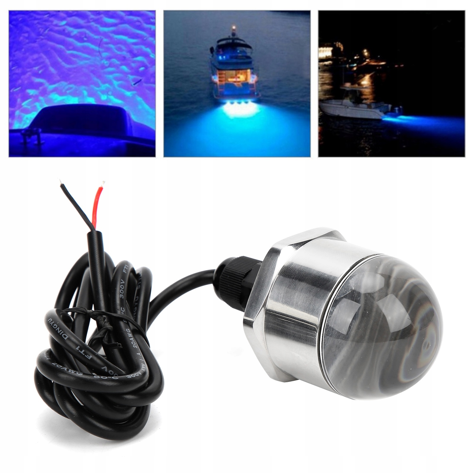 LAMPKA PODWODNA LED ŚWIATŁA PODWODNE DO ŁODZI IP68 10 W 12V Numer katalogowy części 1619210031611123